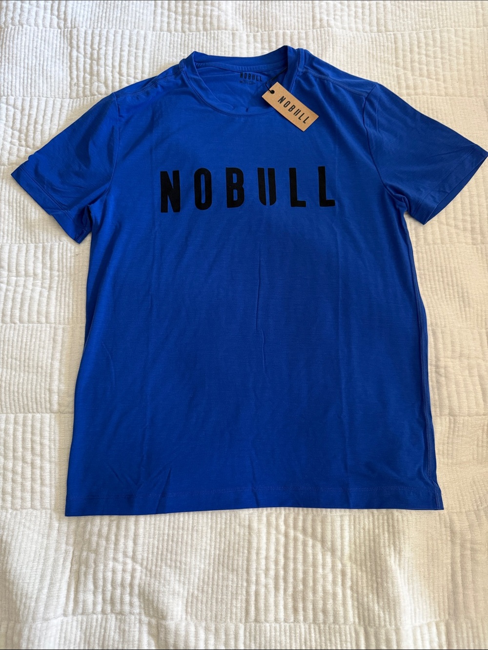 NOBULL Men's Electric Blue Short-Sleeve Logo Tee